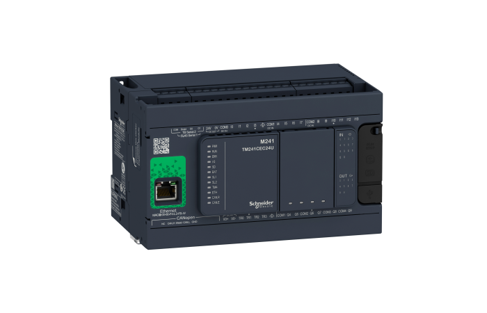 CONTROLLER M241-24IO R y CAN MASTER, TM241CEC24R, AUTOMATION CONTROLLERS, FLEXIBLE MACHINE CONTROL, OPTIMIZED FLEXIBLE MACHINE CONTROL - SCHNEIDER ELECTRIC (pavadinimas tikslinamas)