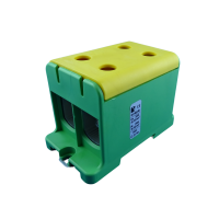 Gnybtas 150mm2 Cu/Al geltonai žalias 4 prijungimai UK 150/2 PE - POLLMANN