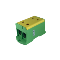 Gnybtas 240mm2 Cu/Al geltonai žalias 4 prijungimai UK 240/2 PE - POLLMANN