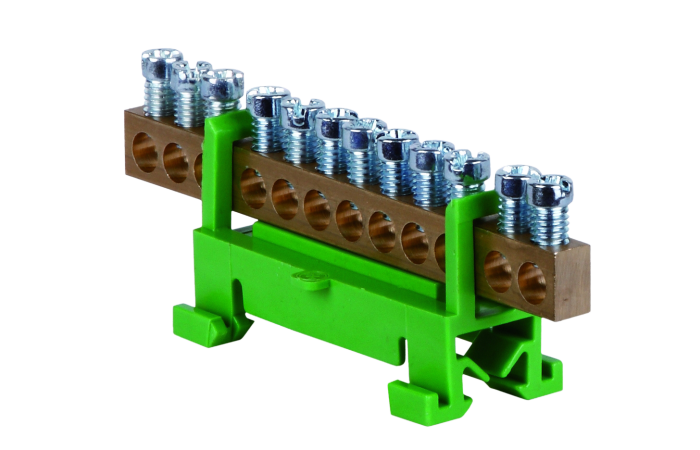 Gnybtas 12x16mm2 geltonai žalias PE12 - POLLMANN