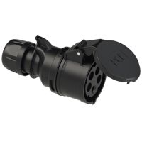 Lizdas CEE a/k 5P 32A 400V 6h IP44 juodas SHARK - PCE