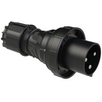 Kištukas CEE a/k 3P 125A 230V 6h IP67 juodas POWER TWIST - PCE