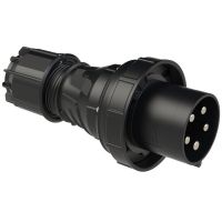Kištukas CEE a/k 5P 125A 400V 6h IP67 juodas POWER TWIST - PCE