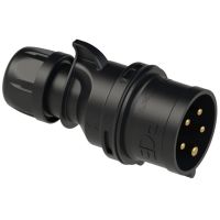 Kištukas CEE a/k 5P 16A 400V IP44 juodas SHARK - PCE