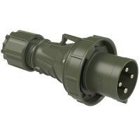 Kištukas CEE a/k 4P 63A 400V 6h IP67 žalias POWER TWIST - PCE
