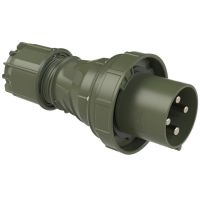 Kištukas CEE a/k 4P 125A 400V 6h IP67 žalias POWER TWIST - PCE