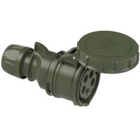 Lizdas CEE a/k 5P 16A 400V 6h IP67 žalias SHARK - PCE
