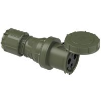 Lizdas CEE a/k 3P 125A 230V 6h IP67 žalias POWER TWIST - PCE