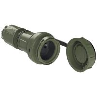 Lizdas a/k 3P 16A 250V IP68 su apsauginiu dangteliu su vaiku apsauga žalias - PCE