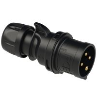 Kištukas CEE a/k 4P 32A 400V 6h IP44 TT juodas SHARK - PCE