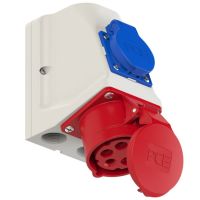 Lizdas CEE+SCHUKO v/t 5P 16A 400V+ 3P 16A IP44 - PCE