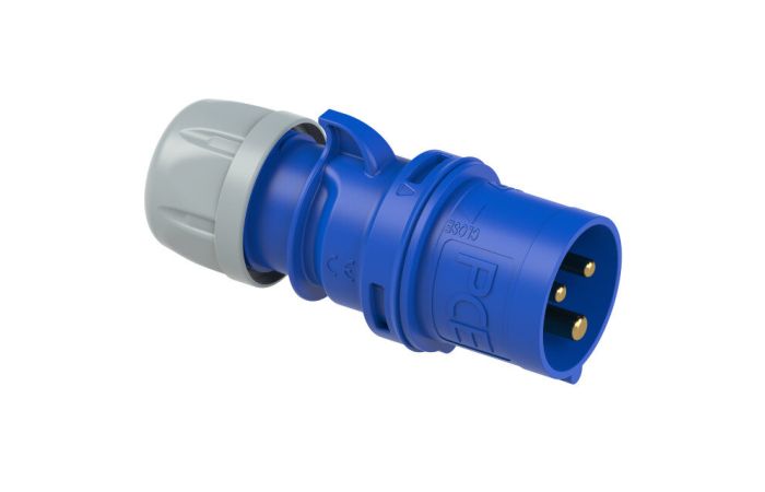 Kištukas CEE a/k 3P 16A 230V IP44 mėlynas SHARK - PCE