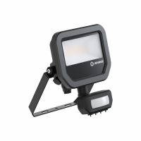 Prožektorius LED 6/8W IP66 3000K 780/1100lm 100 laipsnių su judesio jutikliu juodas FL 10 SN P 8W 1K2LM 830 PS SY100 BK - LEDVANCE