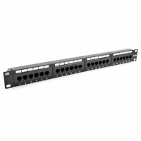 Panelė komutacinė Kat.5e UTP 24xRJ45 19" 1U be lentynos - SECURITYNET