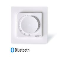 Reguliatorius temperatūros p/t grindų 16A IP21 Bluetooth su rėmeliu baltas RAL9016 DEVIreg Basic - DEVI