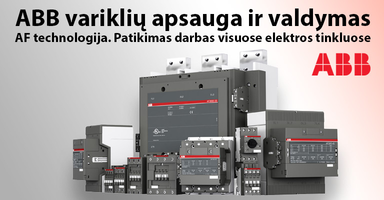 ABB variklių apsauga ir valdymas