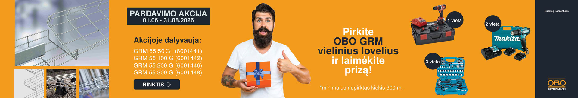 Pirk OBO GRM vielinius lovelius ir laimėk puikius prizus Pirk OBO GRM vielinius lovelius ir laimėk puikius prizus
