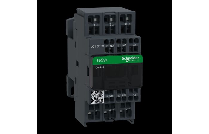 TeSys D contactor - 3P(3 NO) - AC-3 - <= 440 V 18 A, LC1D183B7, , CONTACTORS & MOTOR PROTECTION STANDARD OFFER < 150, TESYS CONTACTORS - SCHNEIDER ELECTRIC (pavadinimas tikslinamas)