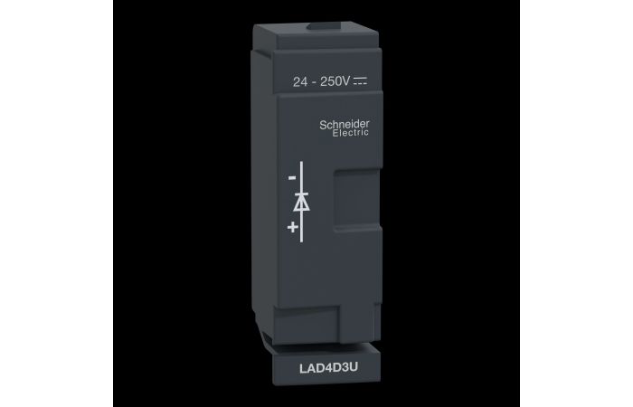 Ribotuvas diodinis kontaktoriams 24-250V DC D40-D65 LAD4 TeSys - SCHNEIDER ELECTRIC