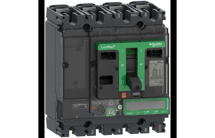 NSX100F 36kA AC 4P4D 100A 7.2E, C10F47E100, LV POWER CIRCUIT BREAKERS AND SWITCHES, MCCB OPTIMUM OFFER, COMPACT NSX - SCHNEIDER ELECTRIC (pavadinimas tikslinamas)