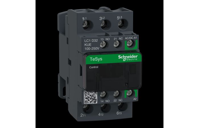 TESYS D CONTACTOR-3P-A <= 440V 32A -, LC1D32KUE, CONTACTORS & MOTOR PROTECTION, CONTACTORS & MOTOR PROTECTION STANDARD OFFER < 150, TESYS CONTACTORS - SCHNEIDER ELECTRIC (pavadinimas tikslinamas)