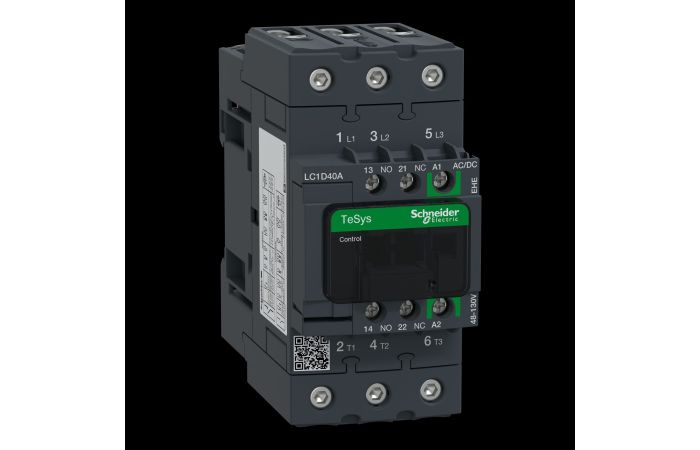 TESYS D CONTACTOR-3P-A <= 440V 40A -, LC1D40AEHE, CONTACTORS & MOTOR PROTECTION, CONTACTORS & MOTOR PROTECTION STANDARD OFFER < 150, TESYS CONTACTORS - SCHNEIDER ELECTRIC (pavadinimas tikslinamas)
