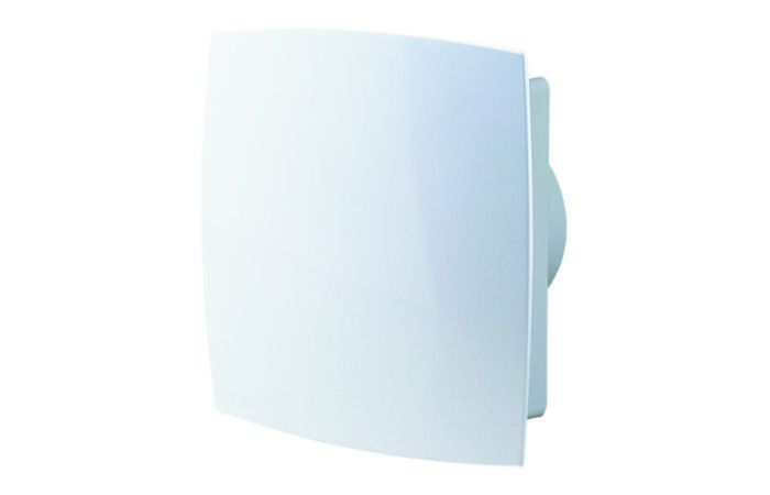 Ventiliatorius 100mm su žaliuzėmis ir drėgmės 98m3/val. 34dB 18W IP24 PPQLKTHA100 - PROTEC