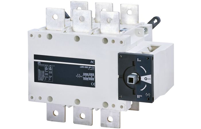 Perjungiklis 3P 630A 1-0-2 be rankenos LBS 630 3P CO - ETI