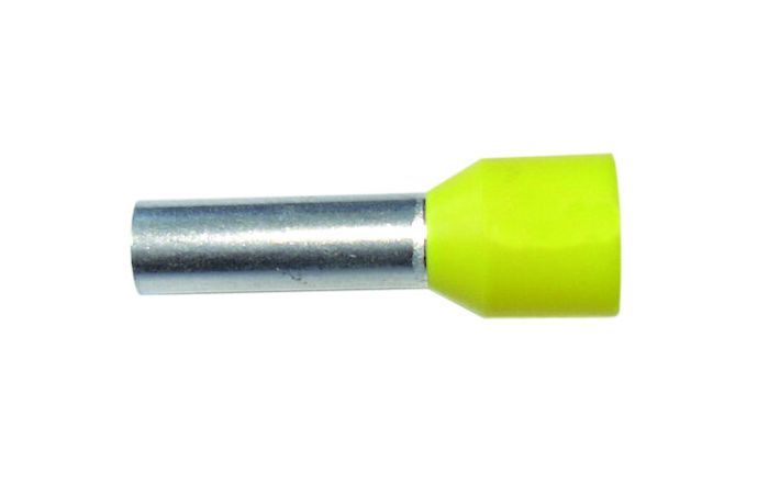 Antgalis gilzinis izoliuotas 6mm2 Cu geltonas L-12mm [100] - PROTEC