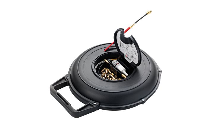 Rinkinys įtraukiklis 20m 3.0mm raudonas su rite ir priedais - CIMCO