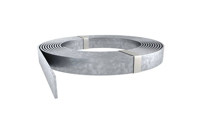 Juosta cinkuota 25x4 rulonas 64m (0.78kg/m) [50kg+/-2kg] - CYNK-MAL