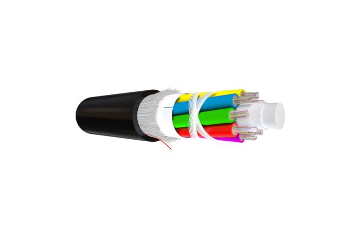 Kabelis optinis 24 skaidulų (2x12) LTC RP SM 9/125 A-DQ(ZN)B2Y G.657.A1 PE juodas laukui [matuojamas] - TKF