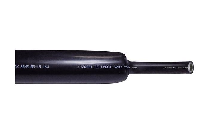 Vamzdelis termosusitraukiantis su klijais 95.0-26.0mm [185-1000mm2] juodas L-1m SRH2 - CELLPACK