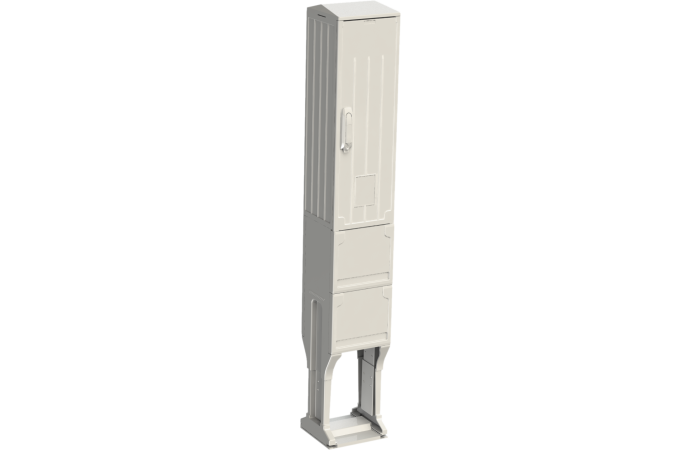 Skydas v/t 820x264x245mm IP54 poliesterio be montažinės plokštės su pamatu OSZ 26x80+FP TEO - EMITER