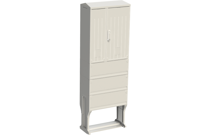 Skydas v/t 820x660x320mm IP54 poliesterio be montažinės plokštės su pamatu KSZ 66x80+KK+KF TEO - EMITER