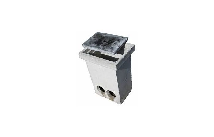 Šulinys g/b ryšių RKŠ-0 monolitinis su gelžbetoniniu dangčiu be užrakto 455x350x630 [65kg] - RYŠININKAS