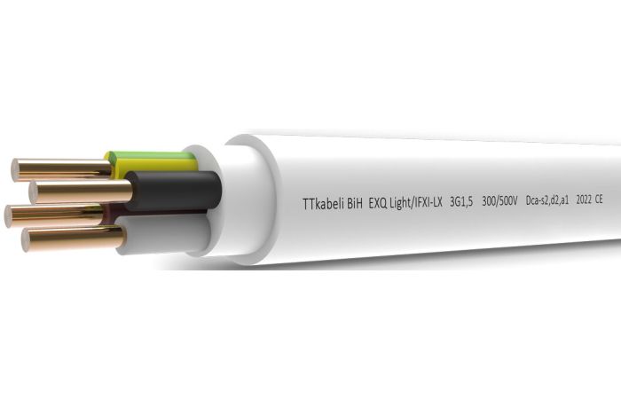 Kabelis EXQ Light 3x2.5mm2 300/500V Dca klasė [Ritė po 100m] - TT CABLES