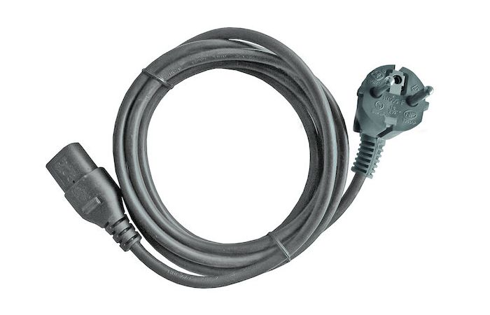Kabelis maitinimo 3m H05VV-F 3x1 SCHUKO - C13 pilkas PKGZL 310-3G - PROTEC