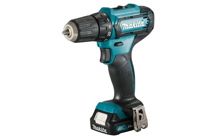 Gręžtuvas akumuliatorinis 12V 2x2.0Ah 30/14Nm 1kg LED 2 greičiai CXT - MAKITA