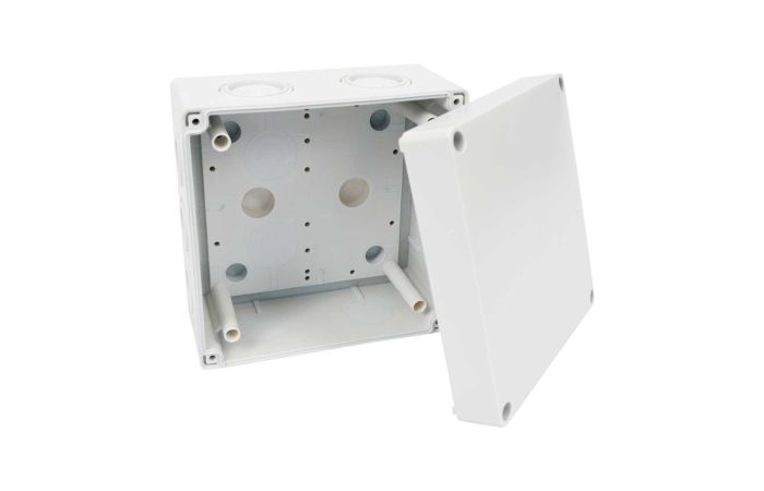 Dėžutė v/t [126x126x51] IP66 tuščia be halogenų UV atspari pilkos spalvos - KOPOS KOLIN