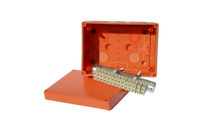 Dėžutė v/t [176x126x90] IP66 E90 su gnybtais 14x4mm2 be halogenų UV atspari - KOPOS KOLIN