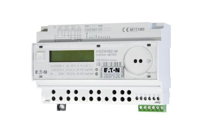 Skaitiklis elektros energijos 3F 65A tiesioginis 1 tarifas MID M-bus 8.5 modulio KWZ44B1-M - EATON