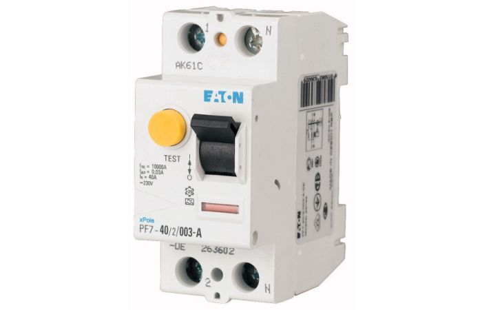 Relė srovės nuotėkio RCCB 2P 25A 30mA AC-tipas PF7-25/2/003 - EATON