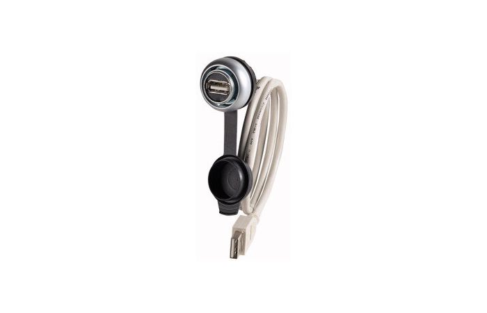 Lizdas USB su kabeliu L-150mm IP65 M22-USB-SA-150 - EATON