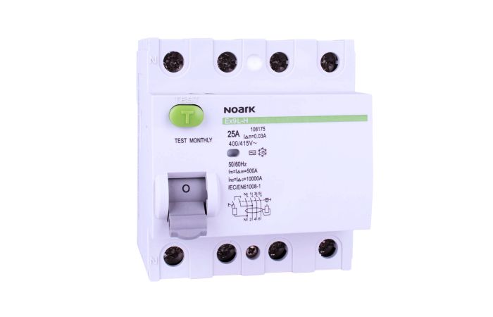 Relė srovės nuotėkio RCCB 4P 40A 30mA A-tipas Ex9L-N 4P 40A A 30mA - NOARK