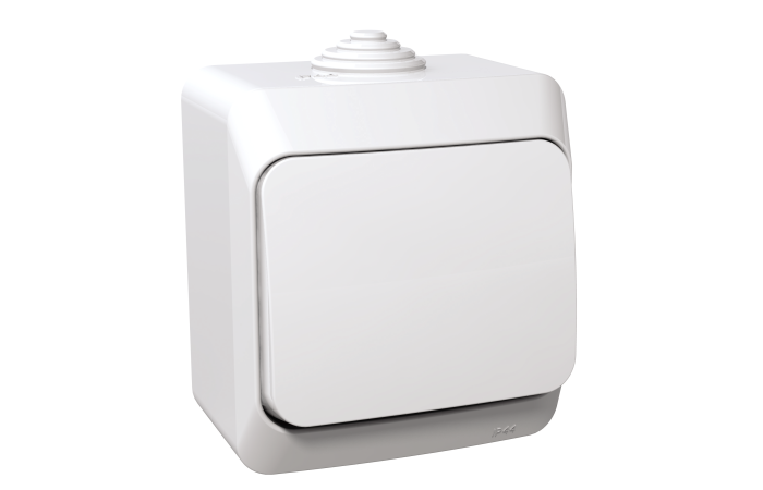 Mygtukinis v/t viengubas IP44 baltas 16A 250V CEDAR PLUS W0404050125 - SCHNEIDER ELECTRIC