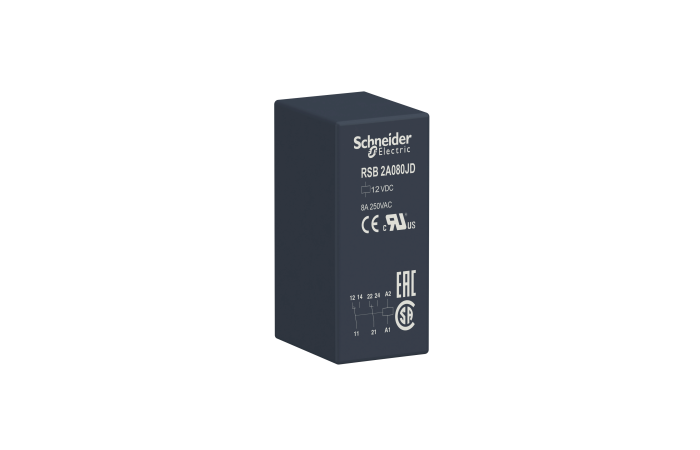 Relė tarpinė 2co 8A 12V DC - SCHNEIDER ELECTRIC