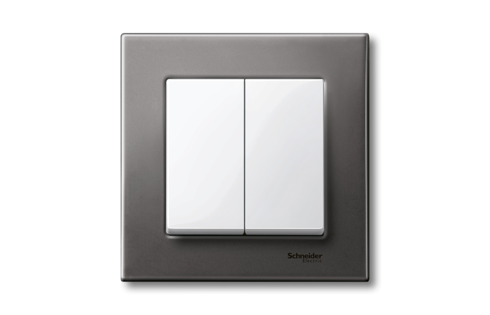 Klavišas dvigubam jungikliui baltos spalvos System M Merten - SCHNEIDER ELECTRIC