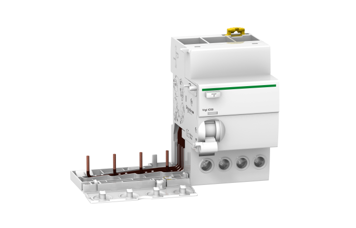 Relė srovės nuotėkio RCCB 4P 25A 30mA su šynele automatui SI-tipas Vigi iC60 Acti9 - SCHNEIDER ELECTRIC