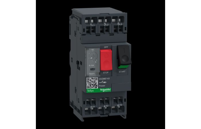 Apsauga variklio 6-10A 3-4kW GV2ME TeSys - SCHNEIDER ELECTRIC